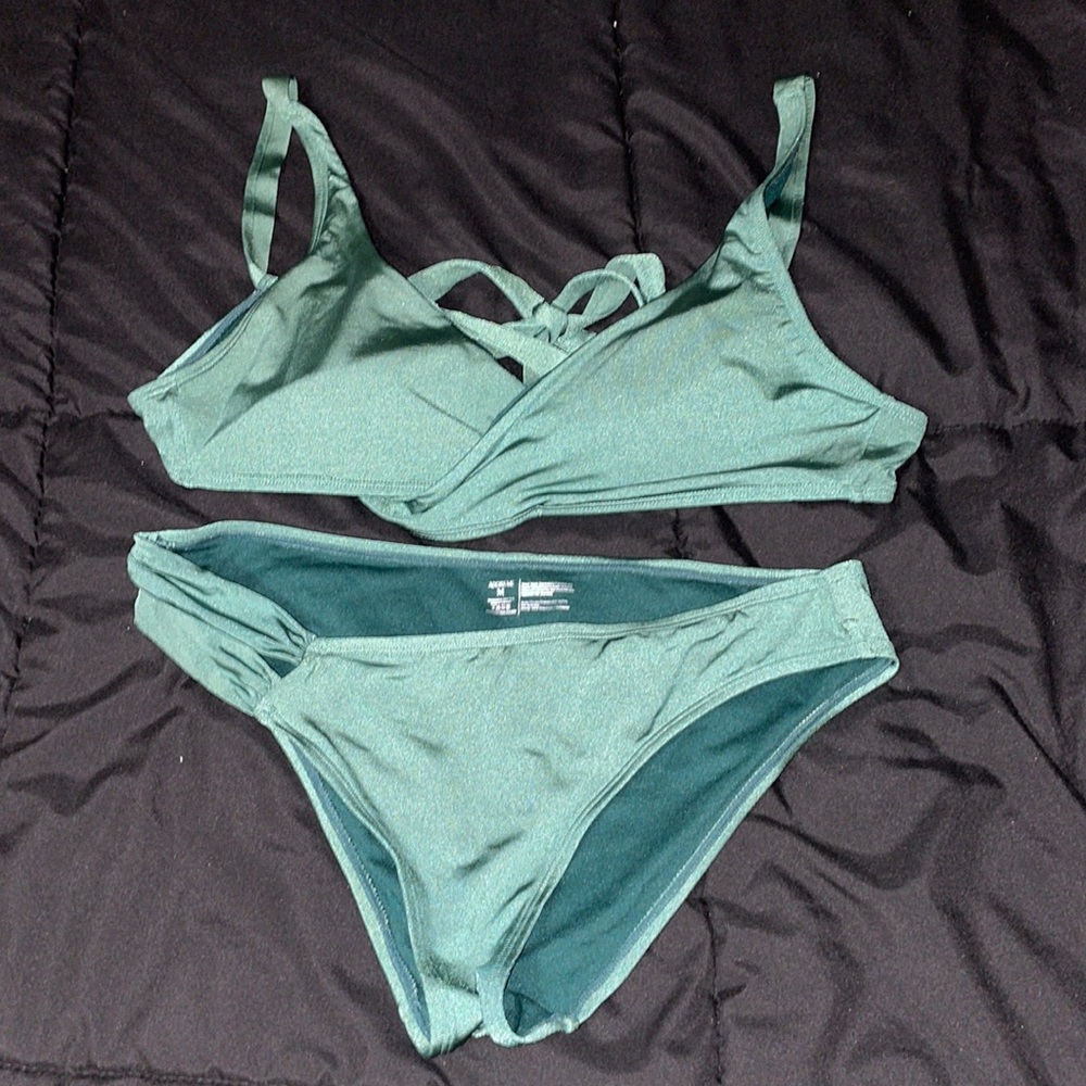 Adore Me Green Bikini Swim Set